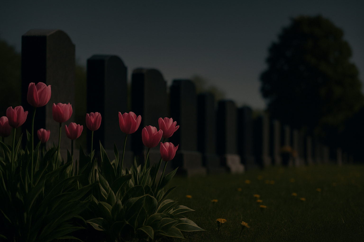 cimetiere fleuri